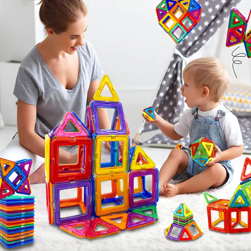 3D magnetni građevinski set blokova za djecu - 50 dijelova