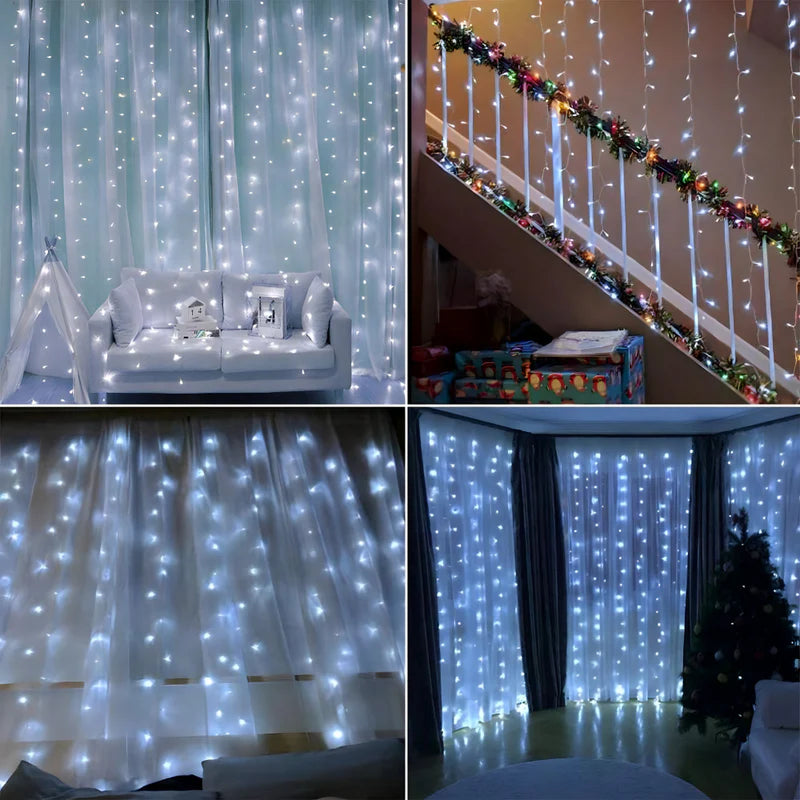 LED zavjesa - svjetlosne lampice za dekoraciju, mreža svjetiljki