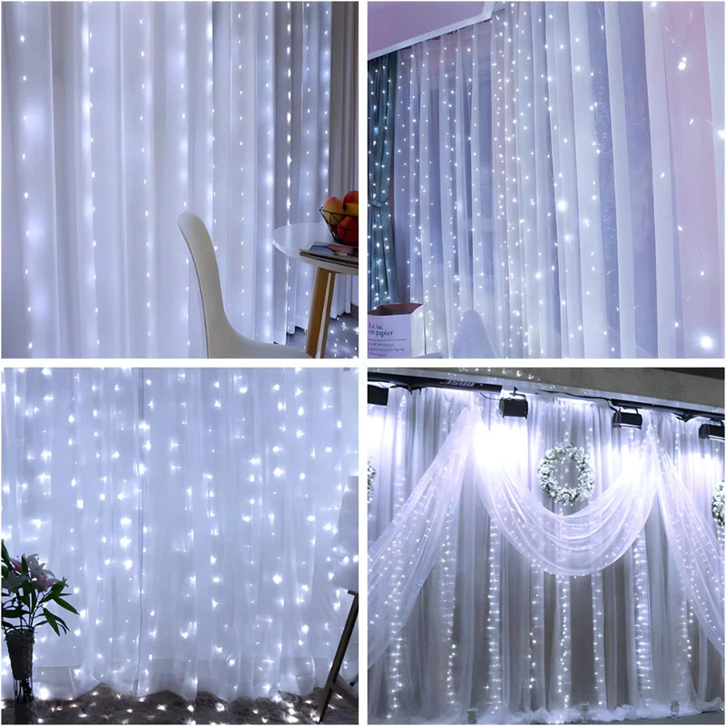 LED zavjesa - svjetlosne lampice za dekoraciju, mreža svjetiljki