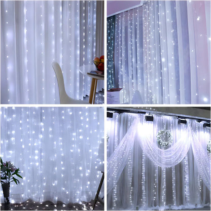 LED zavjesa - svjetlosne lampice za dekoraciju, mreža svjetiljki
