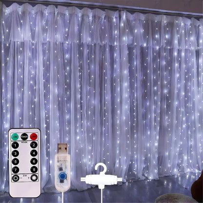 LED zavjesa - svjetlosne lampice za dekoraciju, mreža svjetiljki