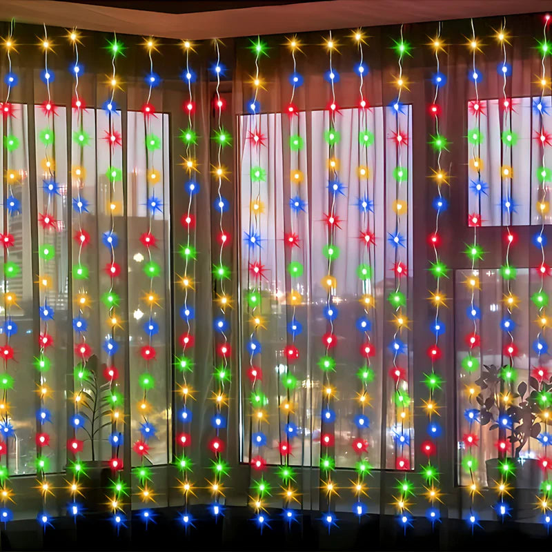 LED zavjesa - svjetlosne lampice za dekoraciju, mreža svjetiljki