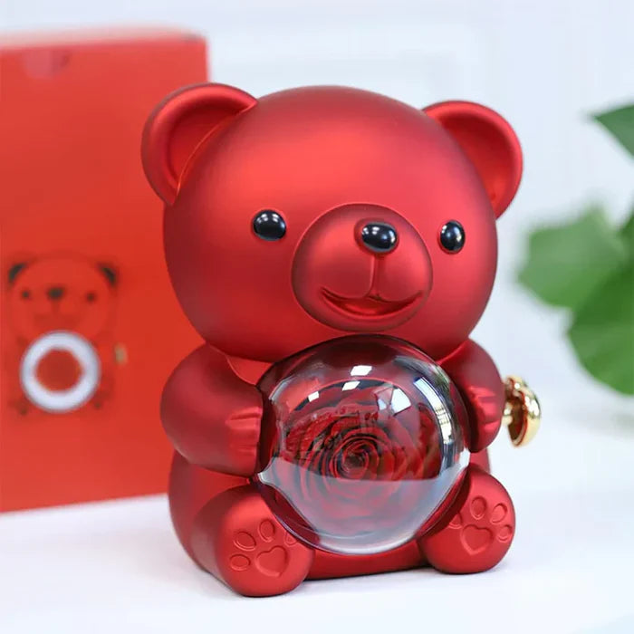 Rotirajući meda sa vječnom ružom 🧸💖