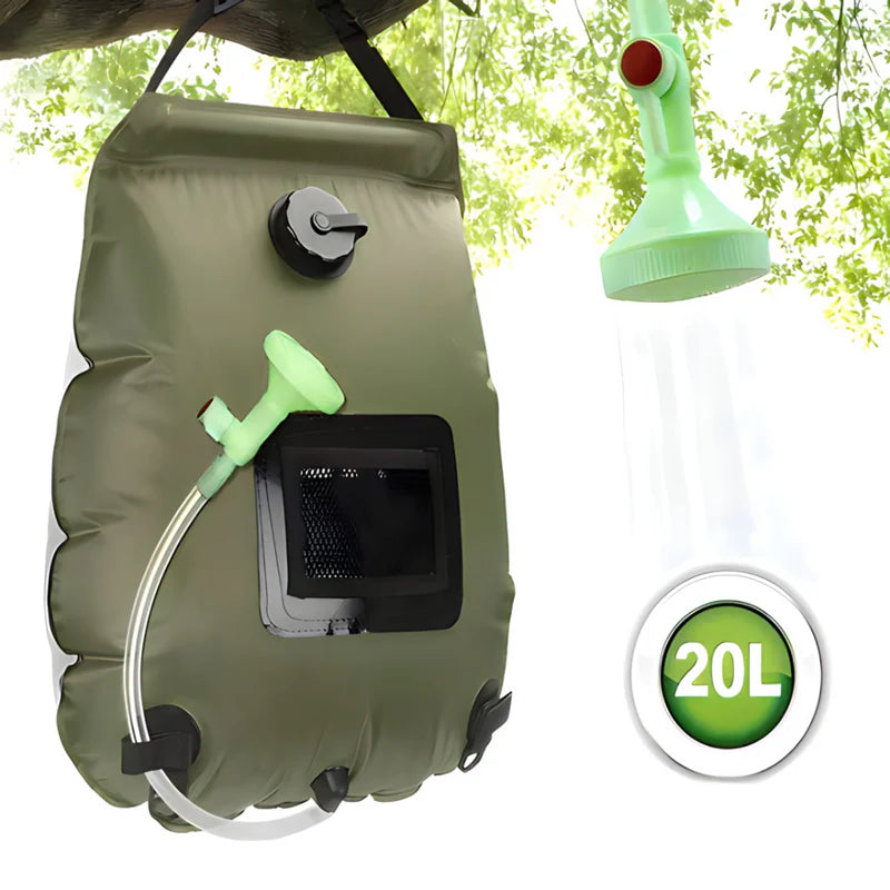 Solarni tuš za kampovanje 20l