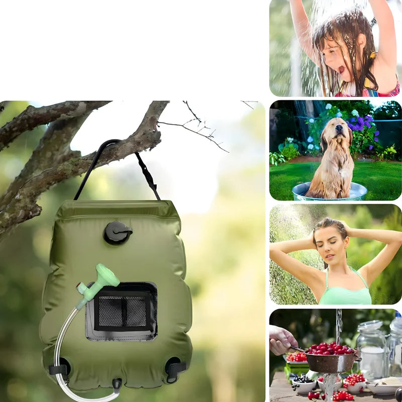 Solarni tuš za kampovanje 20l